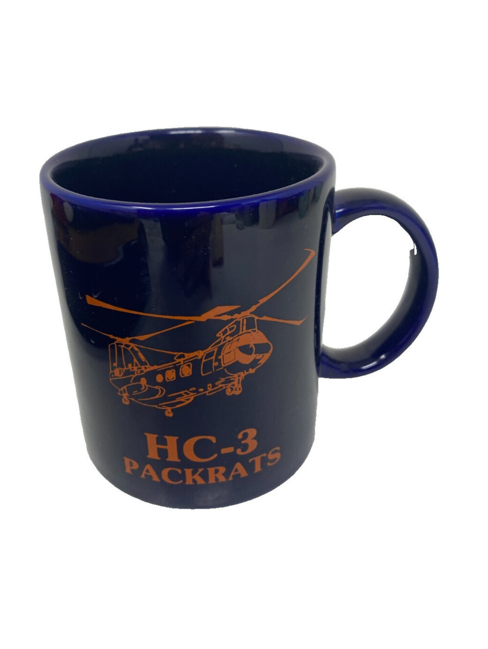 Vintage Navy HC-3 Packrats Helsuppron 3 Coffee Mug CH-46 Sea Knight Helicopter